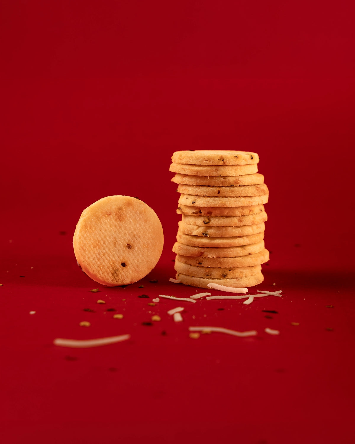 Guntur Chilli & Parmesan Biscuits